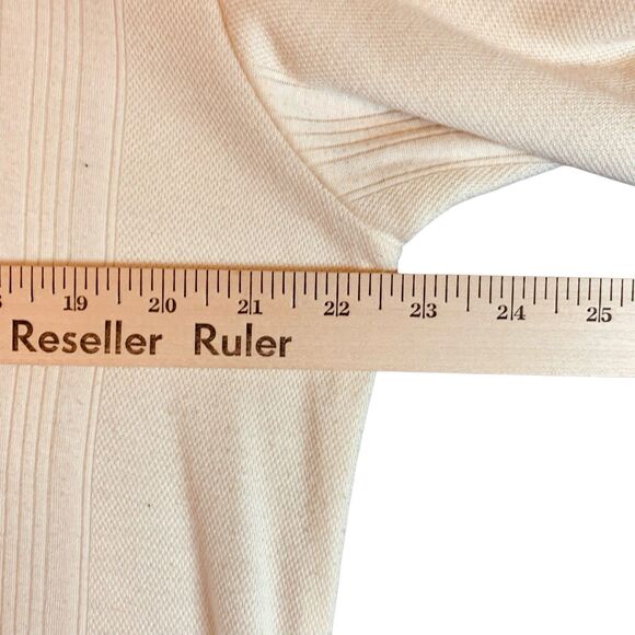 Claiborne Weave Light Knit Sweater Mens Size XL Ivory Rayon Blend - Picture 3 of 4